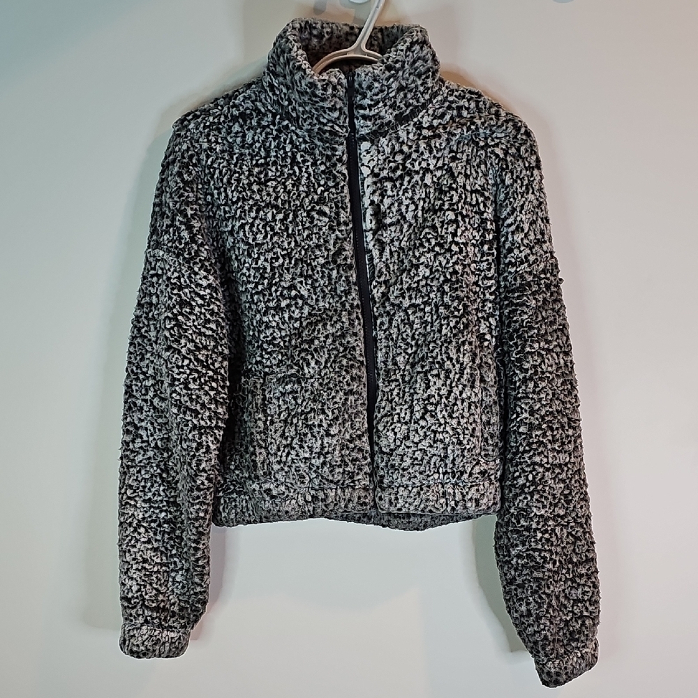 Garage Charcoal Teddy Jacket